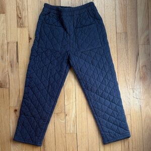 BNWOT Rylee & Cru Quilted Navy Pants 8-9